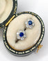 Puces Marguerite Saphirs 0.24 carat & Diamants 0.36 carat "Cristina" - Elliade Paris