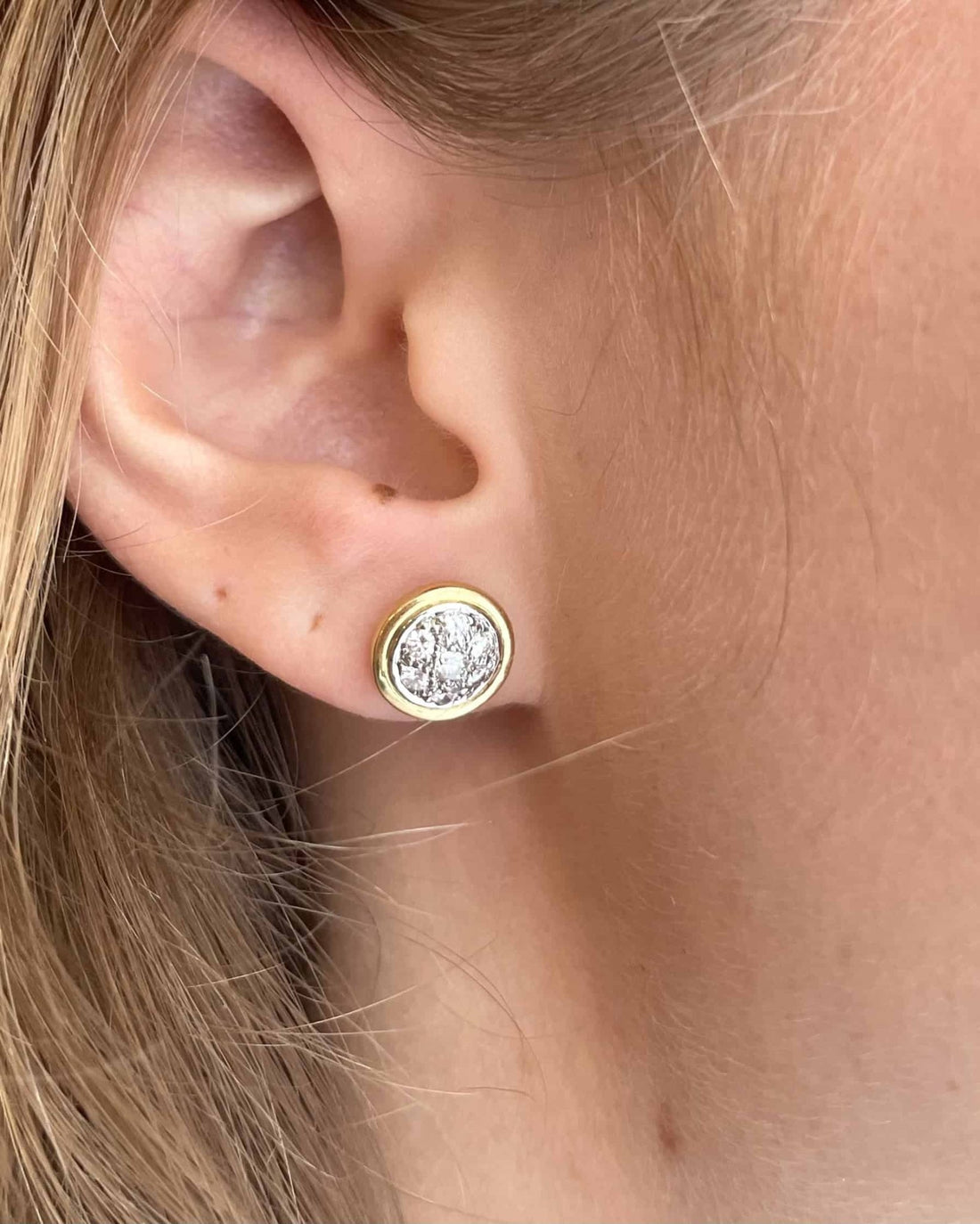 Puces Vintage Diamants 0.52 carat &quot;Astrid&quot; - Elliade Paris