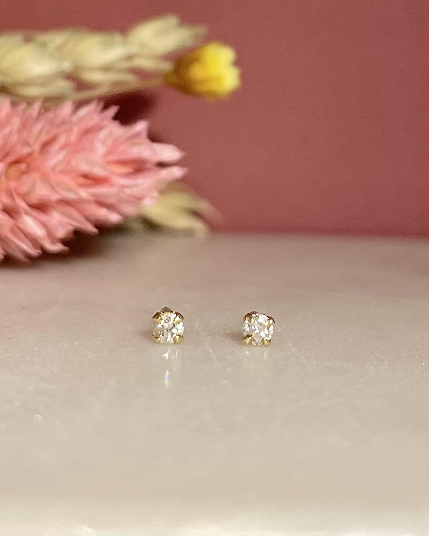 Puces Vintage Diamants &quot;Héna&quot; - Elliade Paris