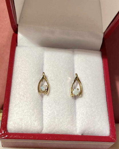 Puces Vintage Opales &quot;Anhie&quot; - Elliade Paris