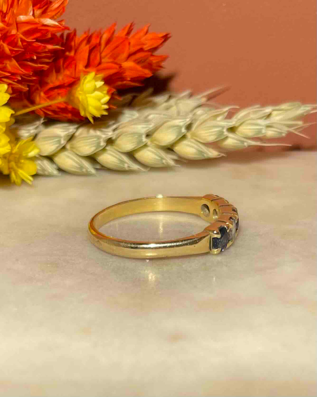 Bague Rivière Saphirs & Diamants "Capucine"