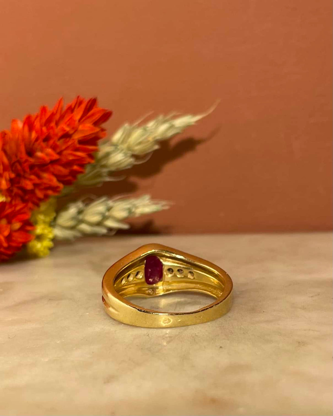 Bague Jonc Rubis Diamants &quot;Saïna&quot;