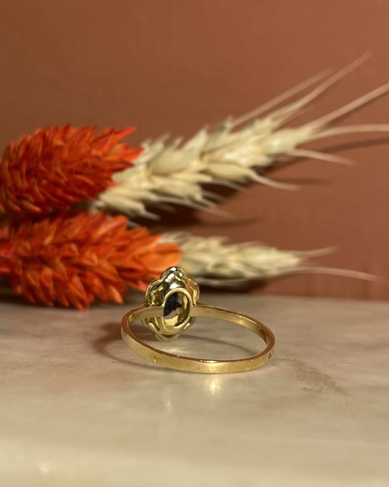 Bague Marguerite Saphir &amp; Diamants &quot;Masha&quot;