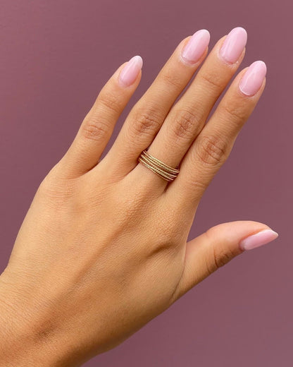 Bague Semainier Or 18 Carats &quot;Dune&quot;