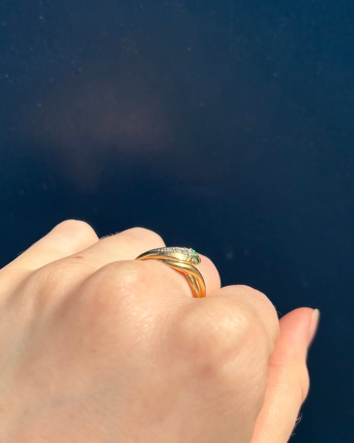 Bague Serpent Émeraudes &amp; Diamants &quot;Amani&quot;