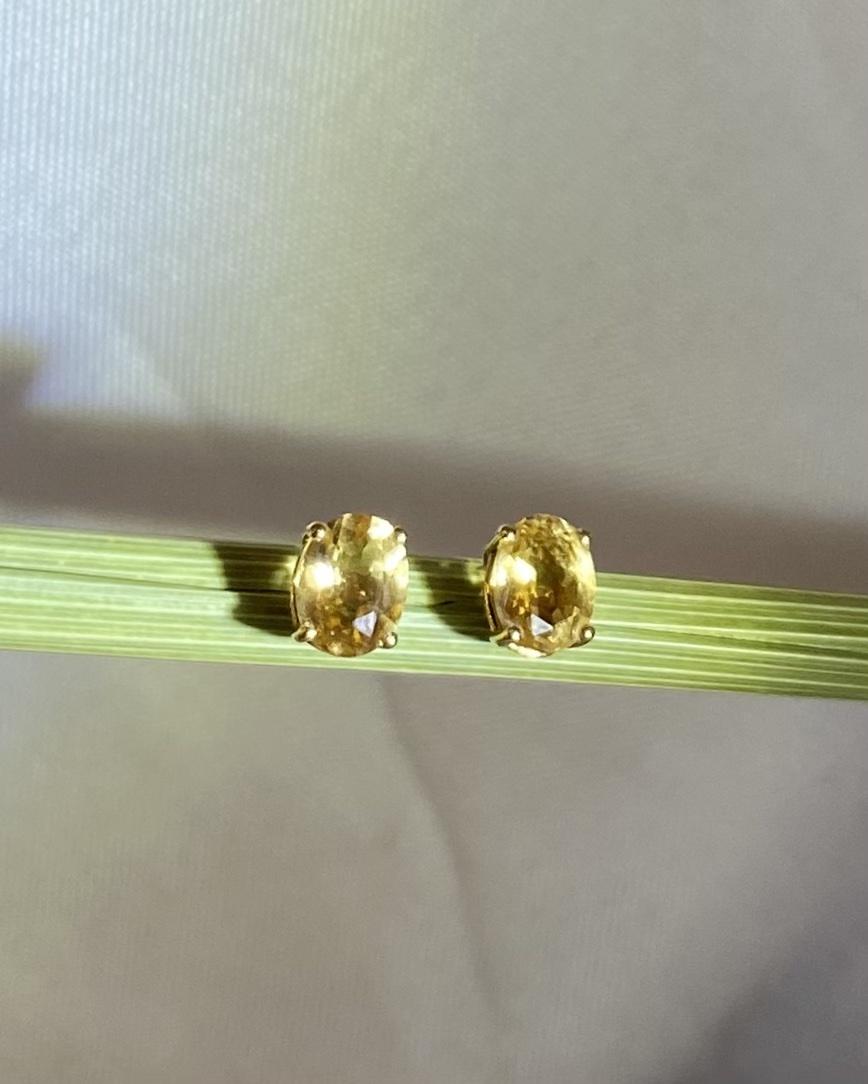 Vintage Citrine "Sia" Earrings