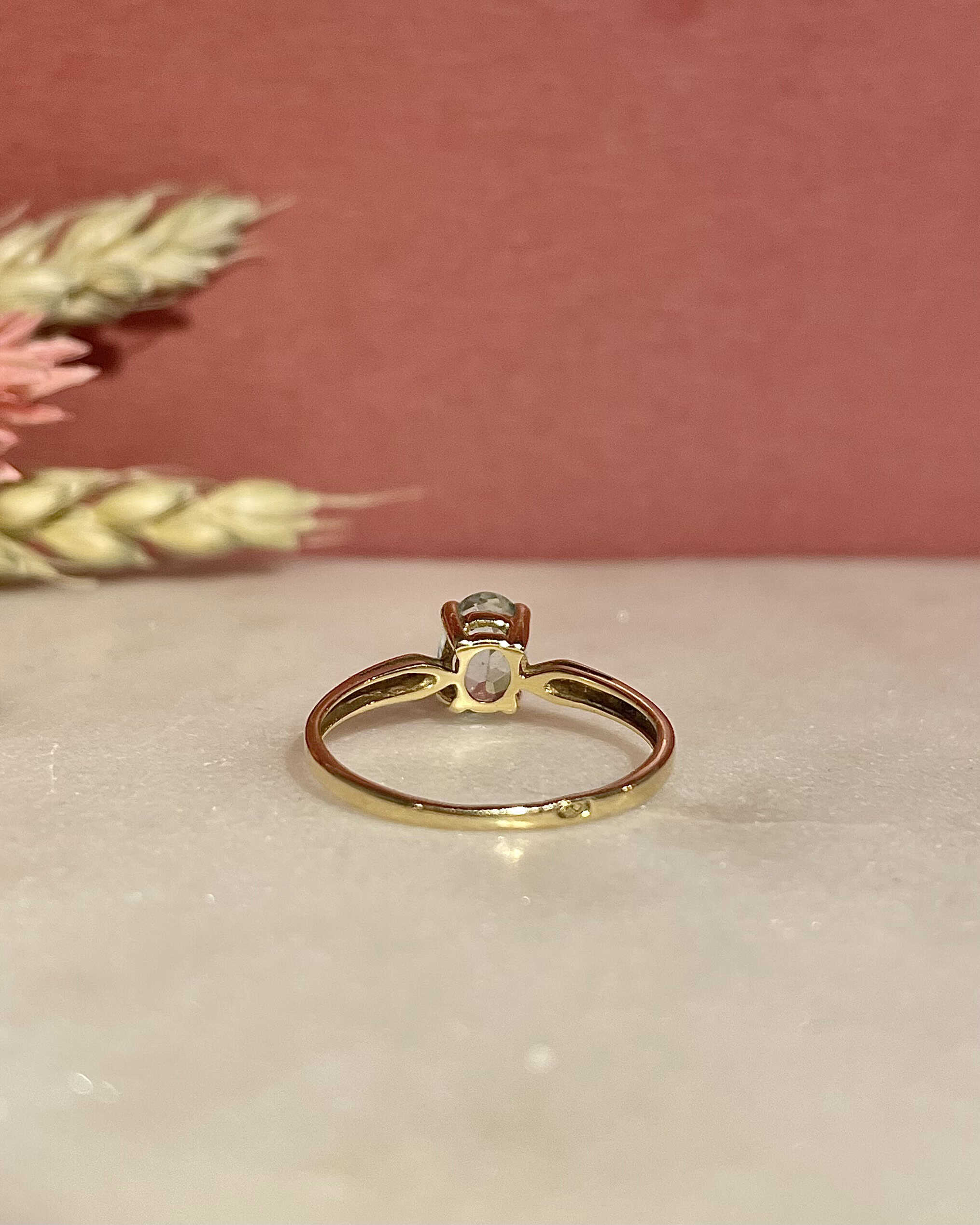 Bague Solitaire Aigue-Marine 0.65 carat "Regan" - Elliade Paris
