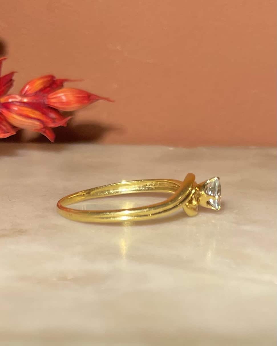 Bague Solitaire Aigue-Marine &quot;Lya&quot;