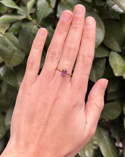 Bague Solitaire Améthyste 0.60 carat &quot;Alora&quot;