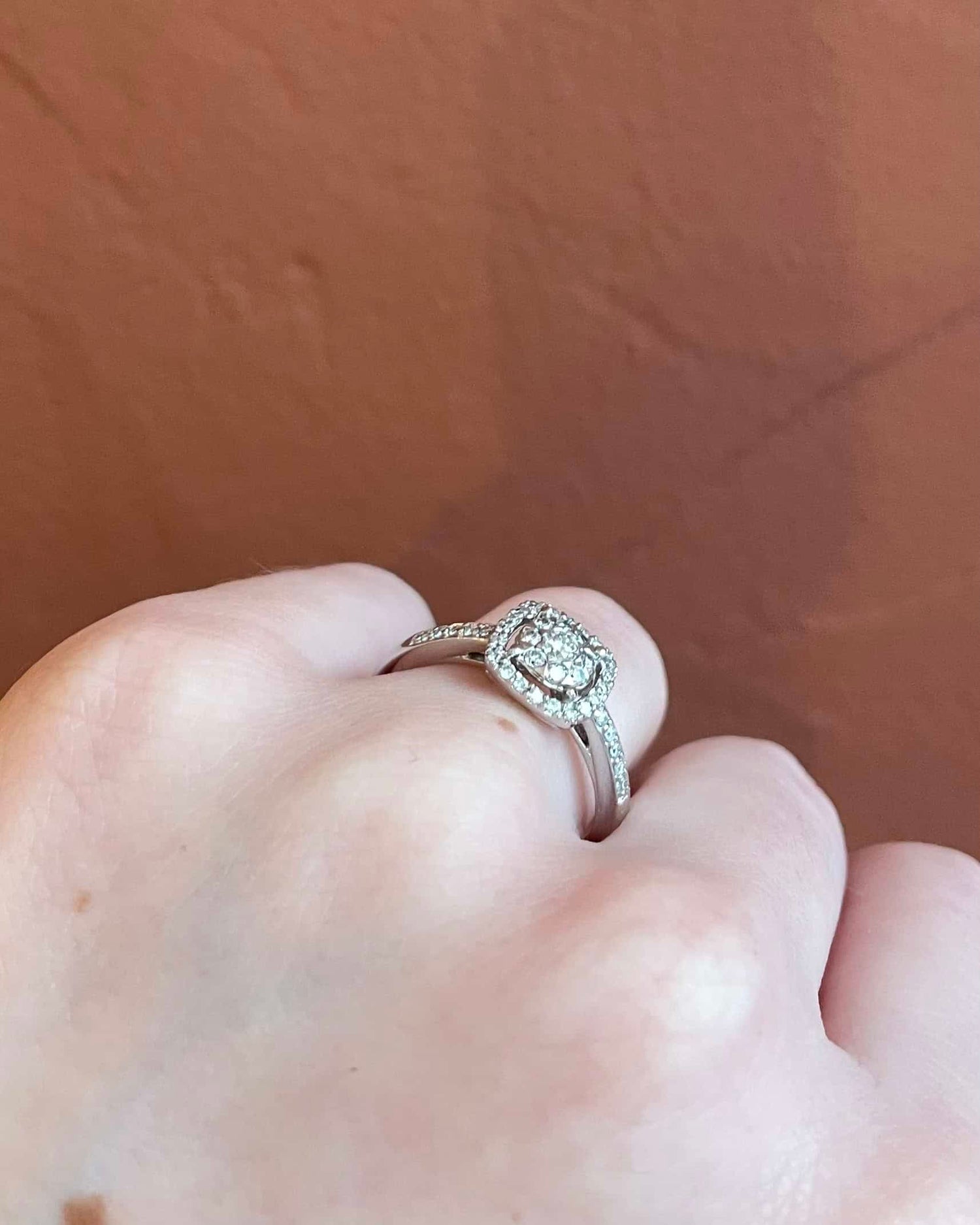 Bague Solitaire Vintage 39 Diamants &quot;Servane&quot;