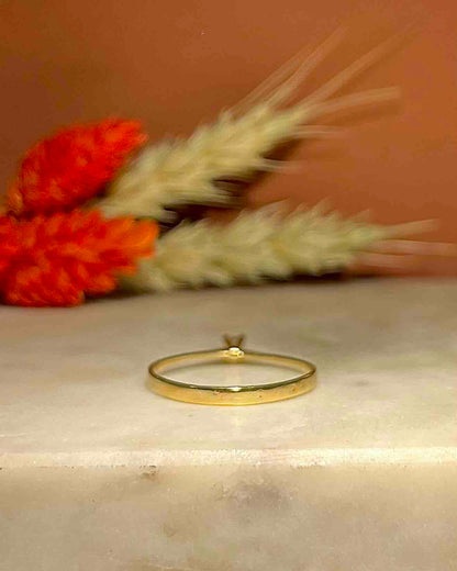 Bague Solitaire Diamant Vintage &quot;Mélyna&quot;