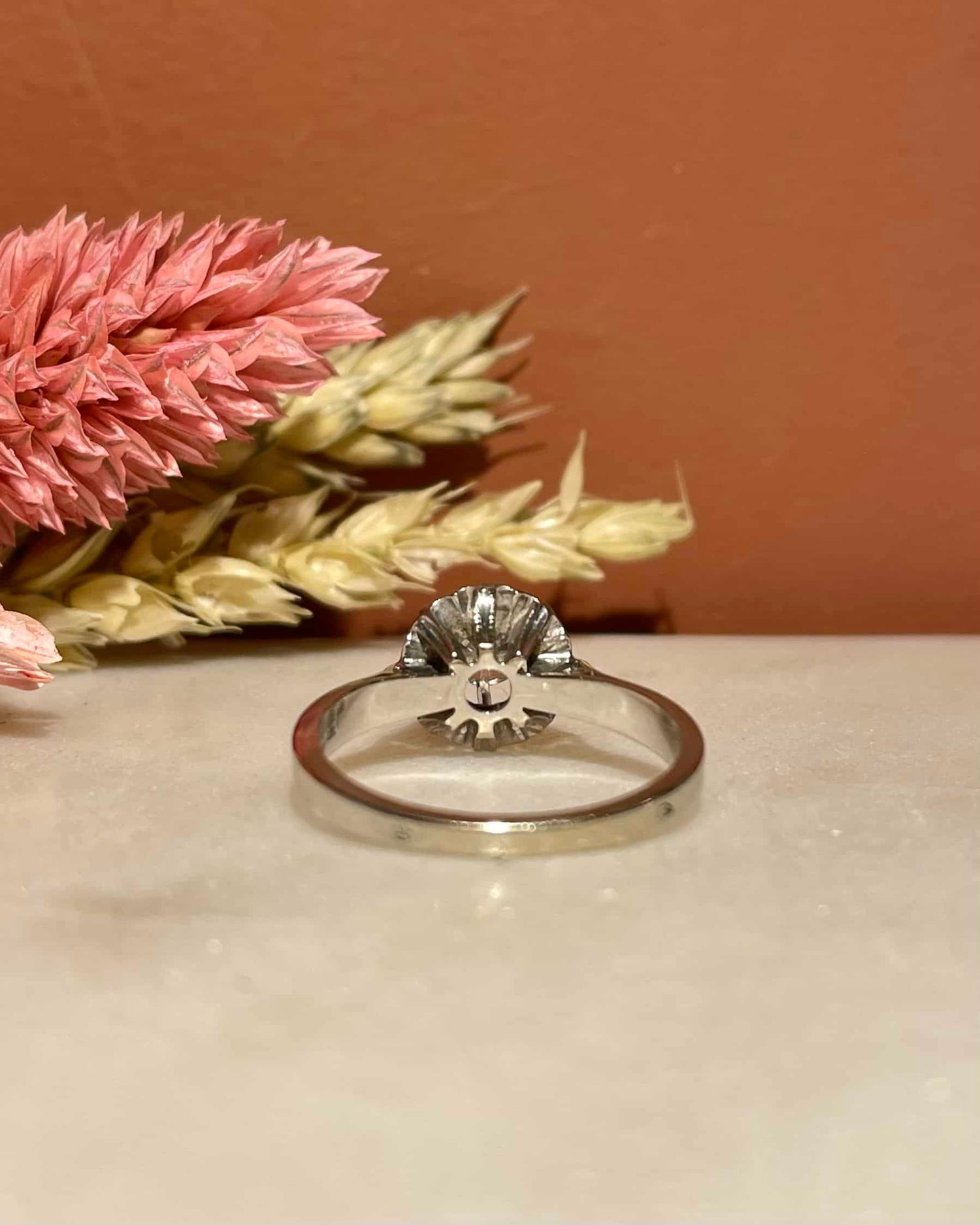 Bague Solitaire Vintage Diamant 0.50 carat &quot;Mounia&quot;