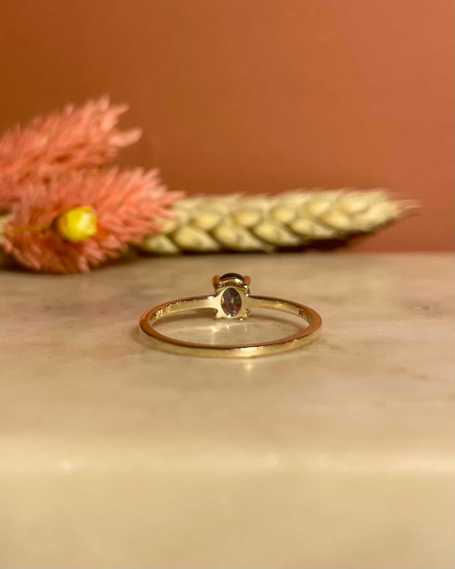 Bague Solitaire Saphir Bleu-Vert 0.65 Carat &quot; Sam&quot;