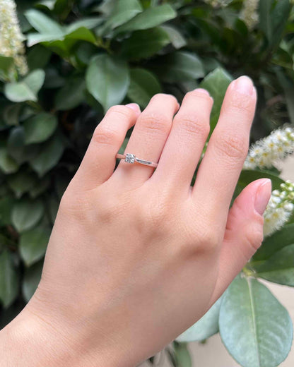 Bague solitaire diamant Vintage &quot;Allegra&quot;