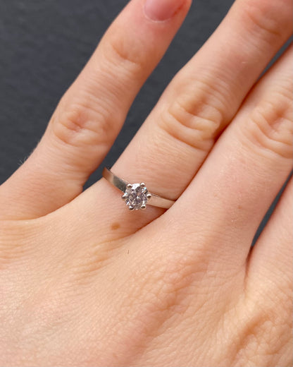Bague Solitaire Diamant 0.42 carat &quot;Péryla&quot;