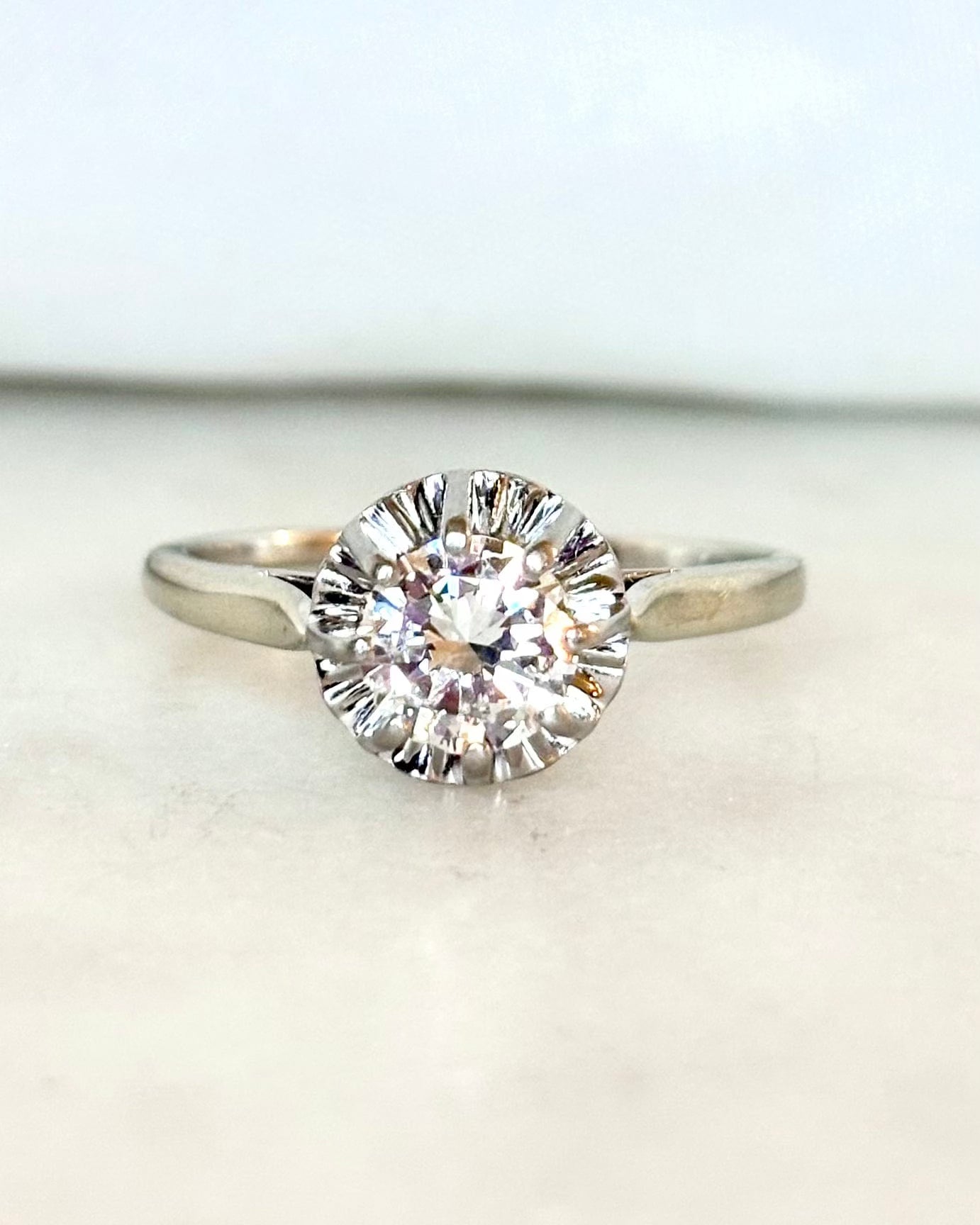 Bague Solitaire Diamant 0.85 carat "Abélia"