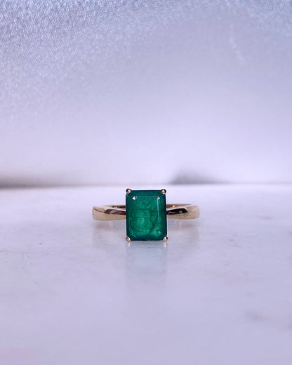 Bague Solitaire Emeraude 1.35 carat &quot;Daphnéa&quot;