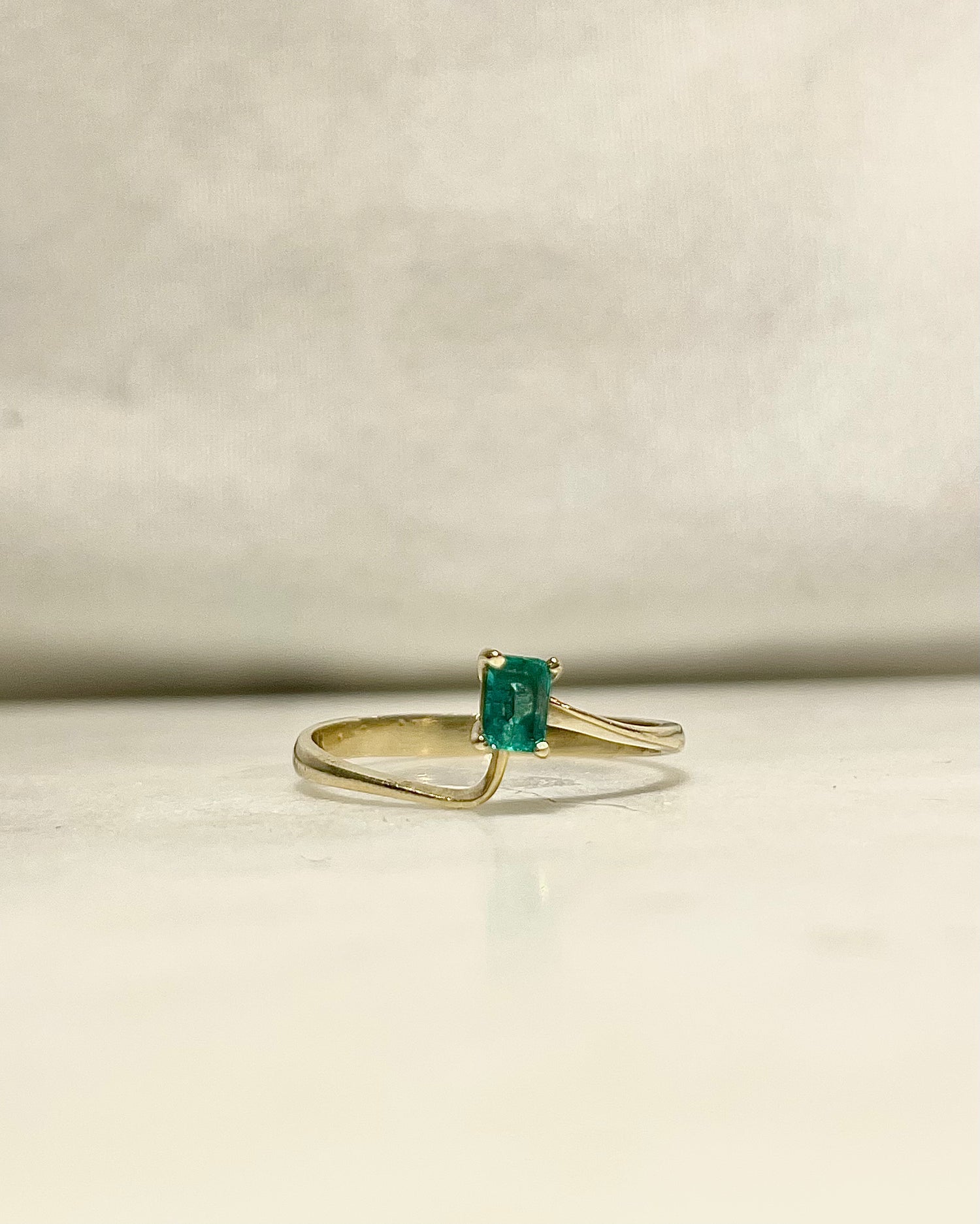 Bague Solitaire Émeraude &quot;Eliska&quot;