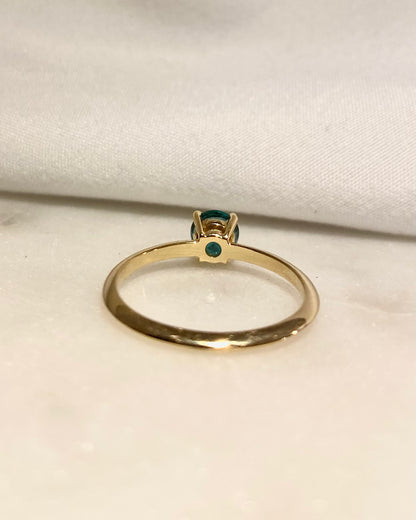 Solitaire Emeraude 0.37 carat &quot;Clémentine&quot;