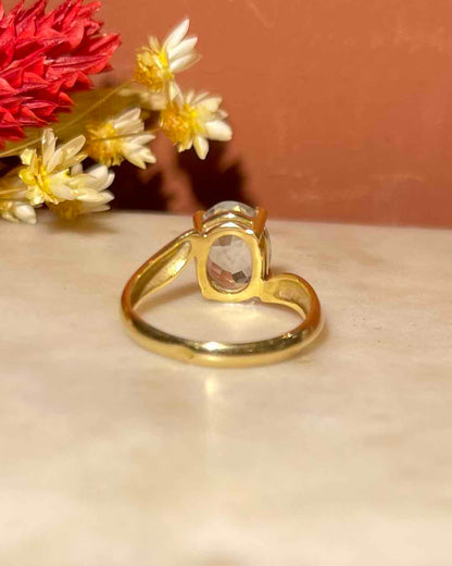 Bague tourbillon Aigue-marine 2 carats &quot;Aya&quot;