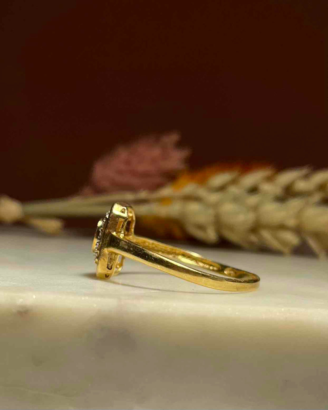 Bague style Art-déco Rubis & Diamants "Enola"