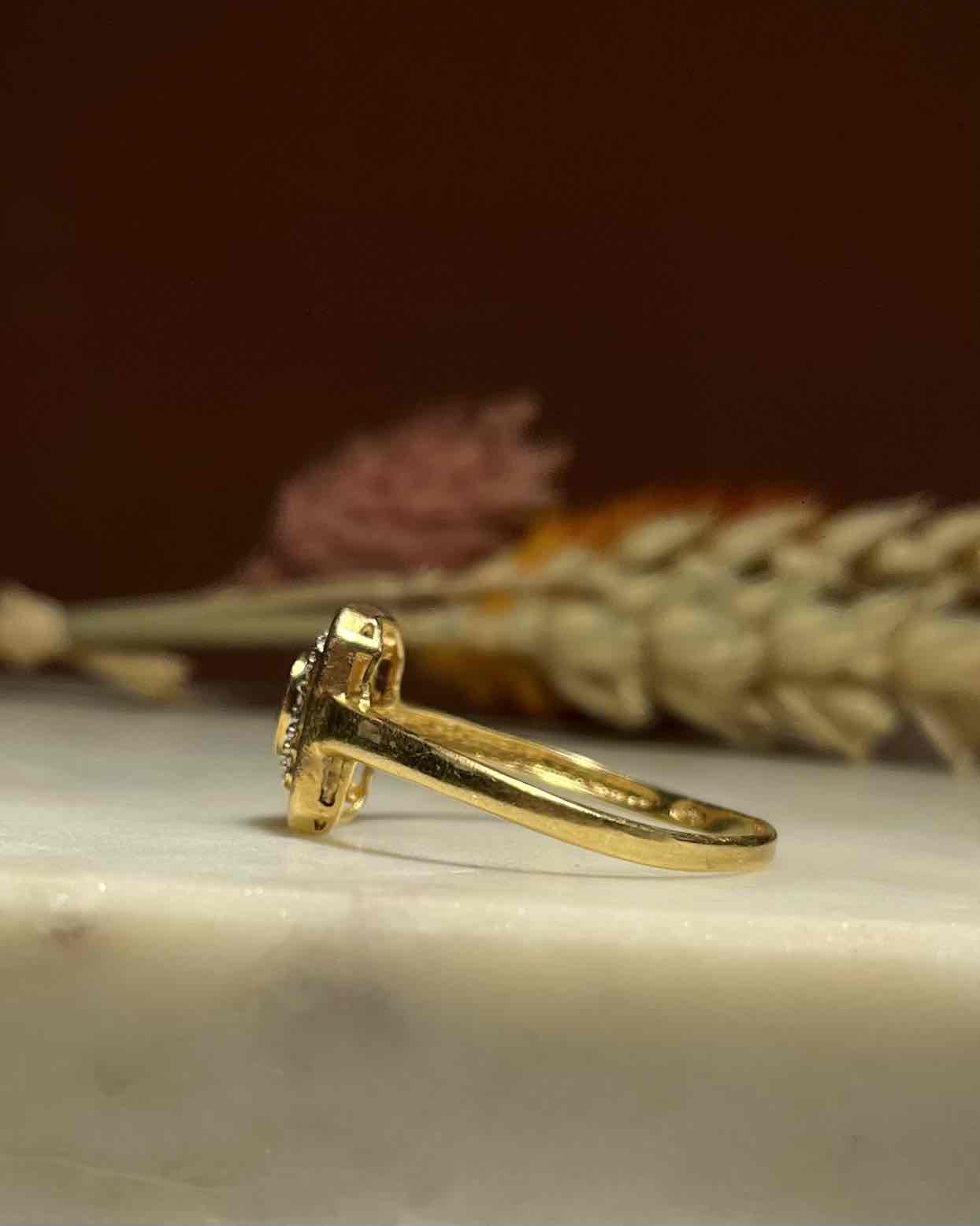 Bague style Art-déco Rubis &amp; Diamants &quot;Enola&quot;