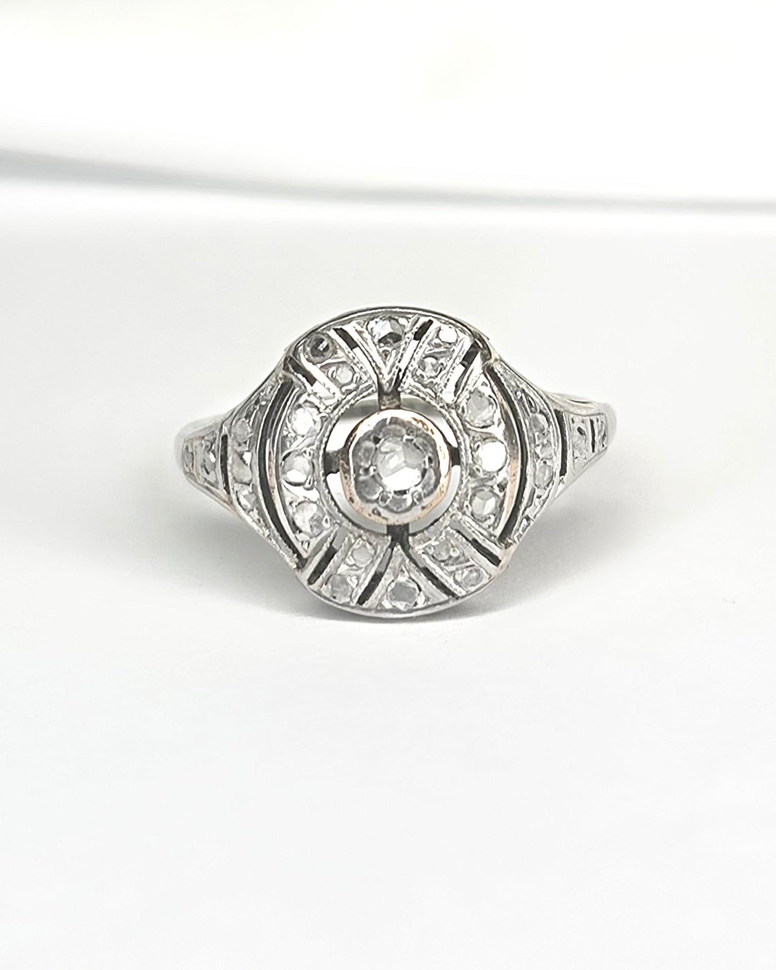 Bague Art Deco Diamants "Estelle" - Elliade Paris