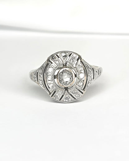 Bague Art Deco Diamants "Estelle" - Elliade Paris