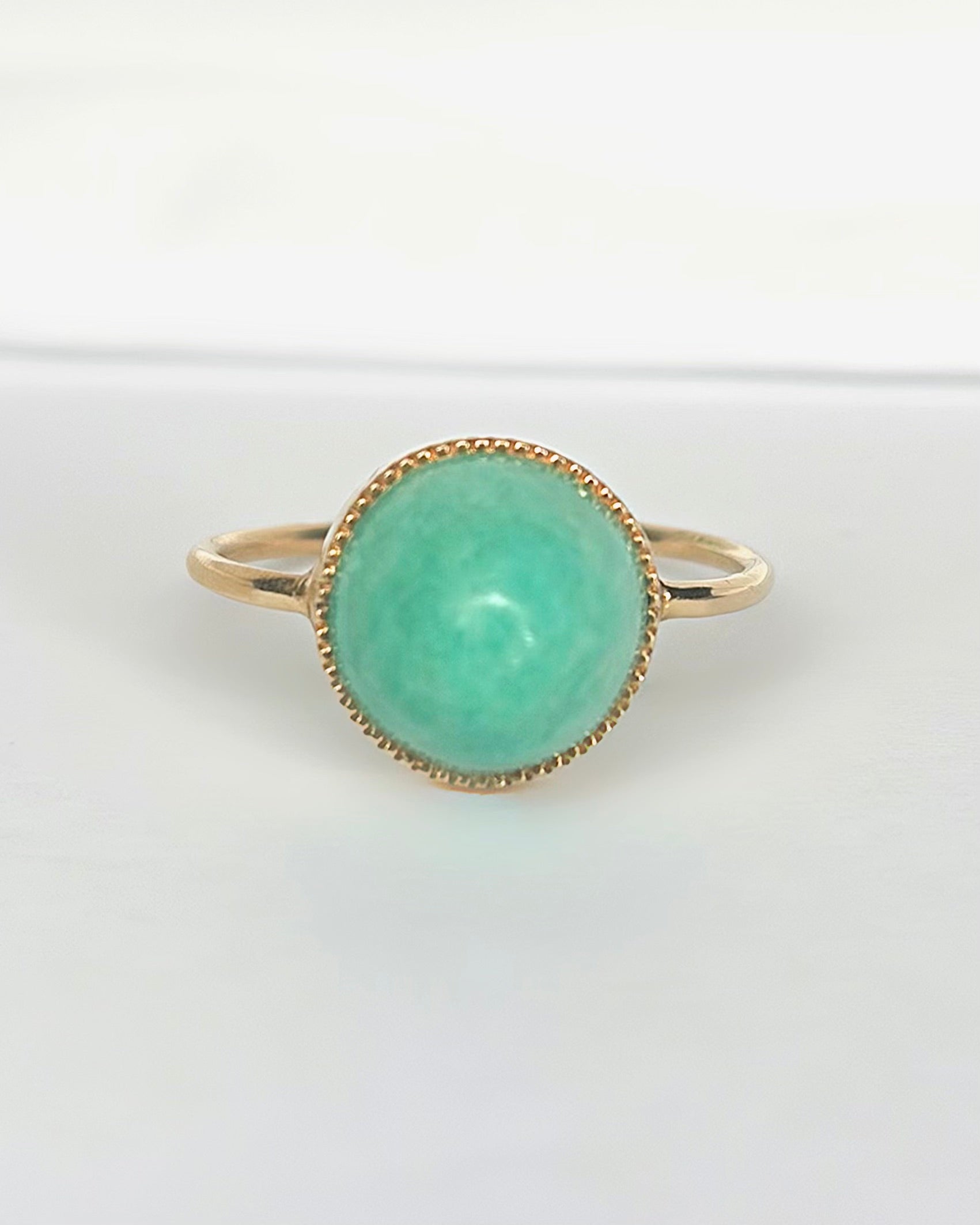 Bague Solitaire Turquoise 5.40 carats "Servane" - Elliade Paris