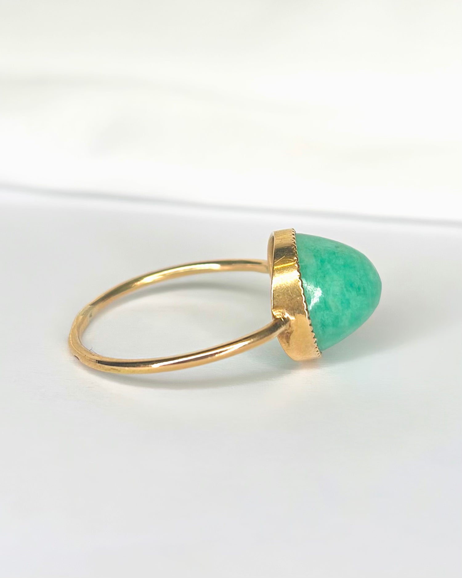 Bague Solitaire Turquoise 5.40 carats "Servane" - Elliade Paris