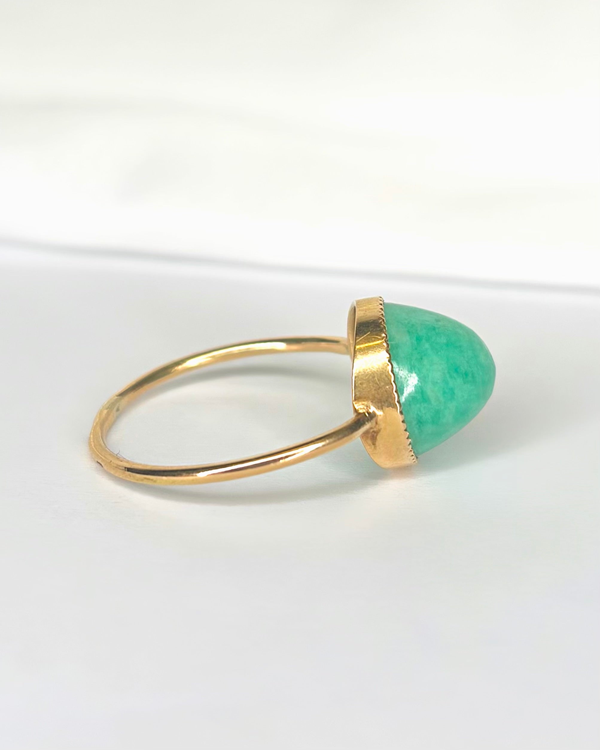 Bague Solitaire Turquoise 5.40 carats "Servane" - Elliade Paris