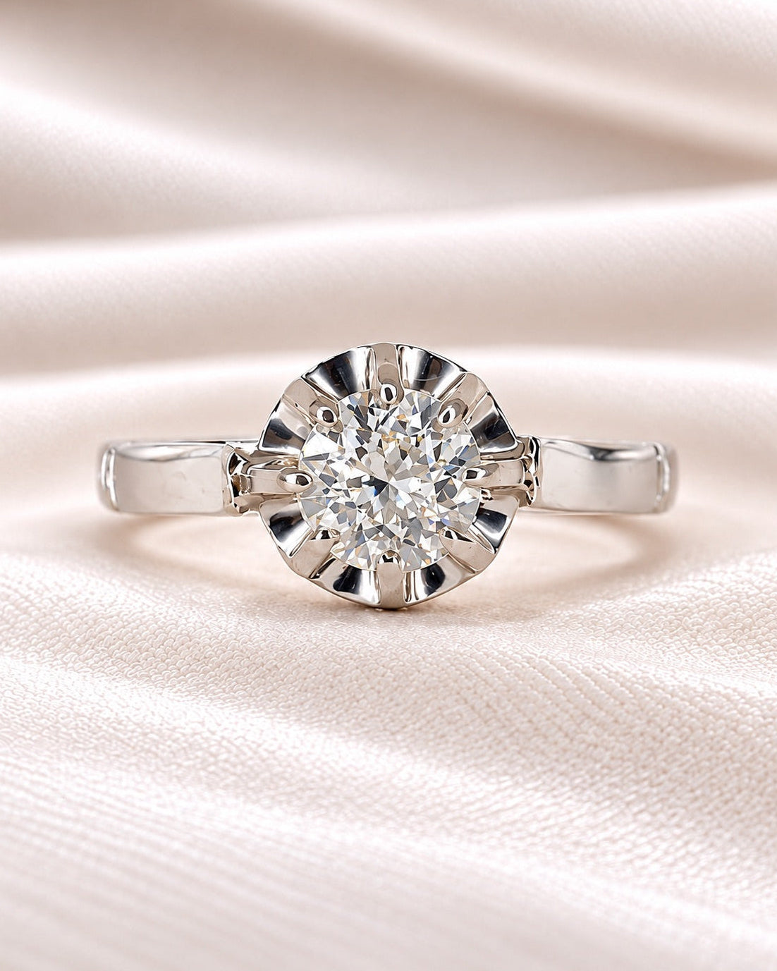 Bague Solitaire Diamant 0.45 carat "Camille"