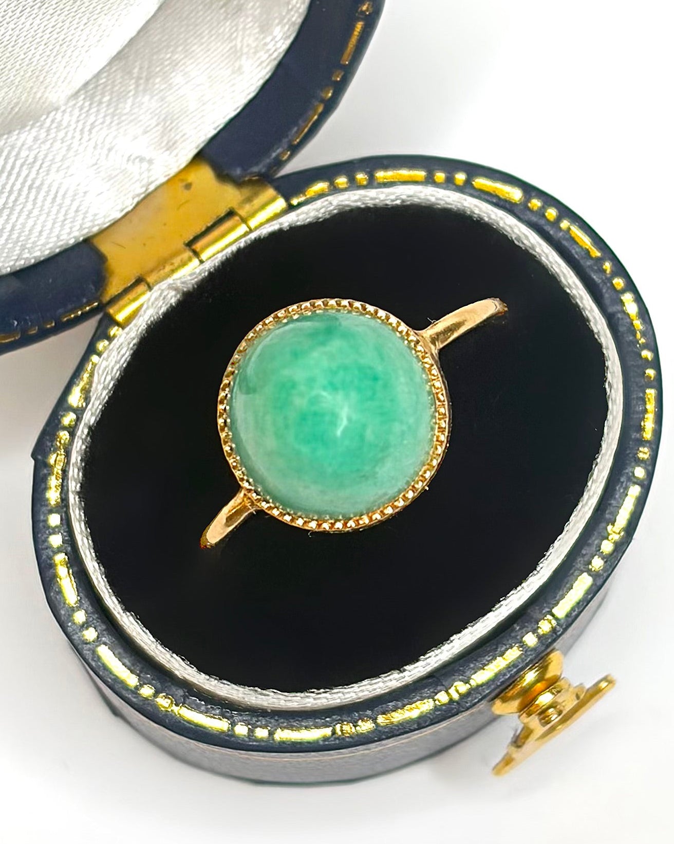 Solitaire Turquoise Ring 5.40 carats "Servane"