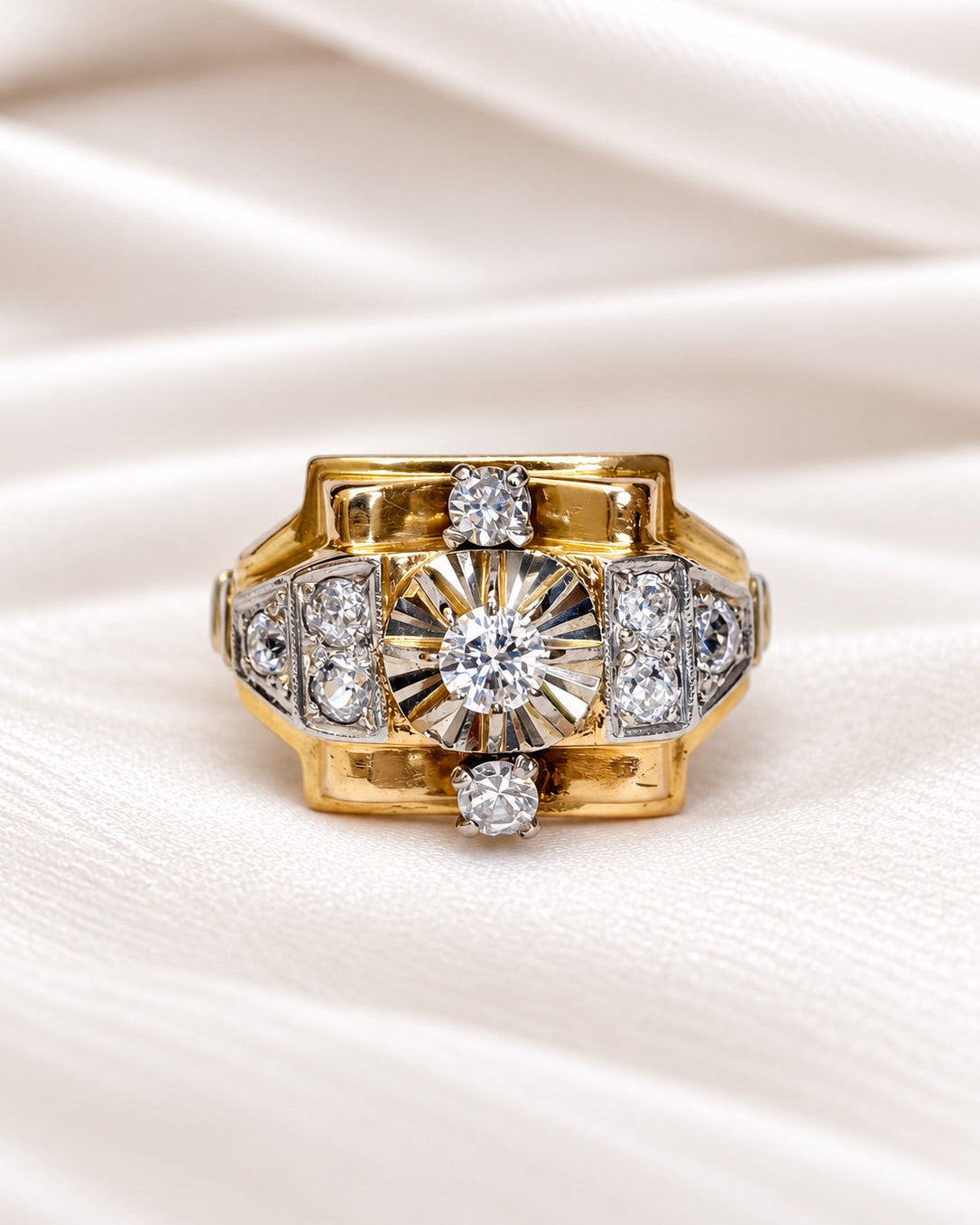 Bague Tank Diamants 0.57 carat "Sabine"