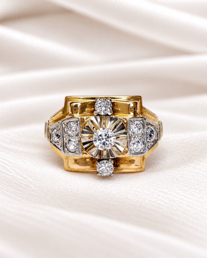 Bague Tank Diamants 0.57 carat "Sabine"