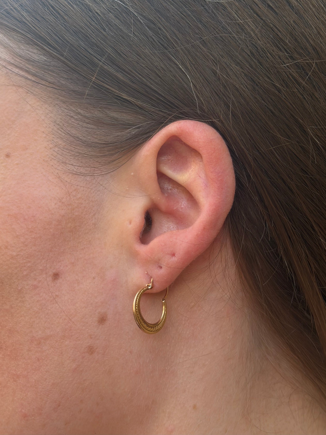 Aros criollos de oro amarillo de 18 quilates «Nadine»