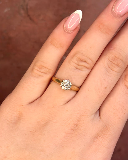 Anillo solitario de diamantes «Chris»