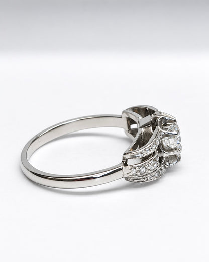 0.42-carat Art Deco Diamond Ring "Eleonore"