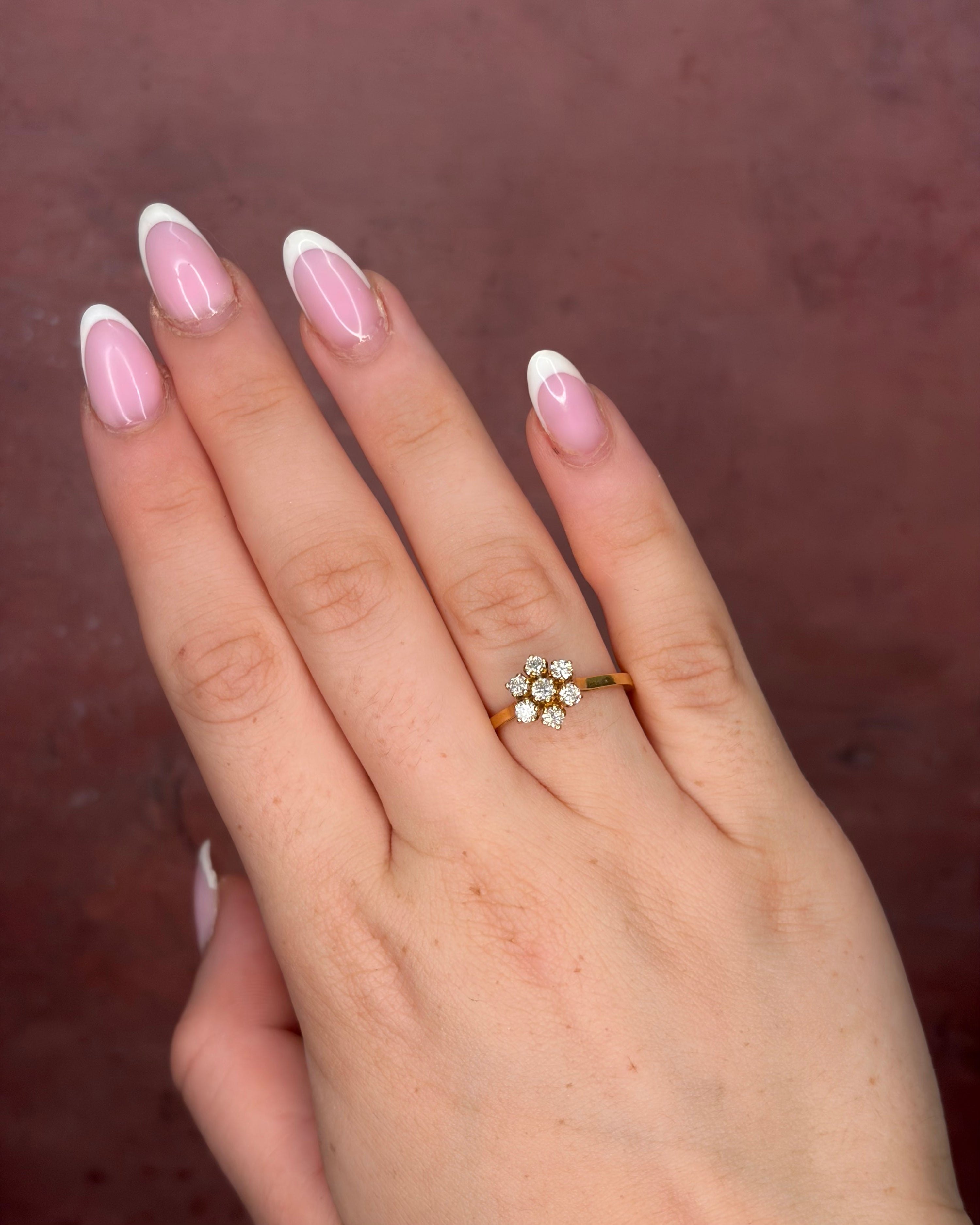 Bague Marguerite Diamants 0.70 carat "Alexandrine"