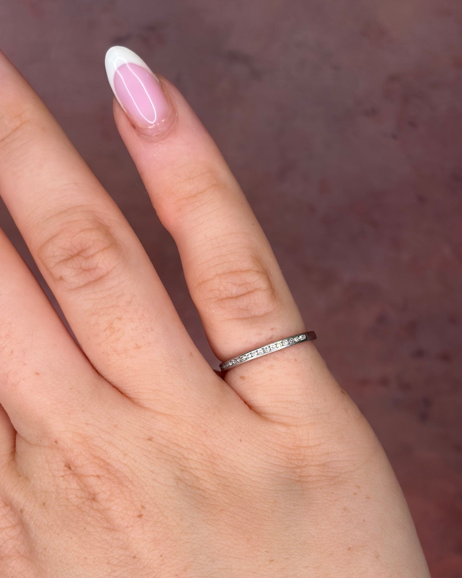 Demi-Alliance Diamants 0.27 carat 1.7mm "Coline"