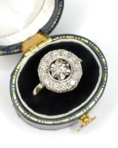 Art Deco Diamond Ring 0.39 Carat "Carla"