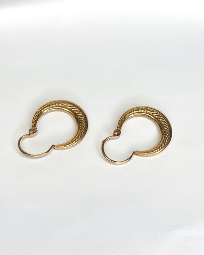 18-karat Yellow Gold Hoop Earrings “Nadine”