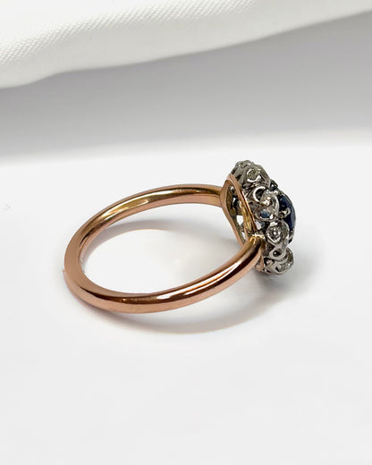 Anillo Marguerite Zafiro 1.20 quilates y Diamantes 0.80 quilates "Amélie"
