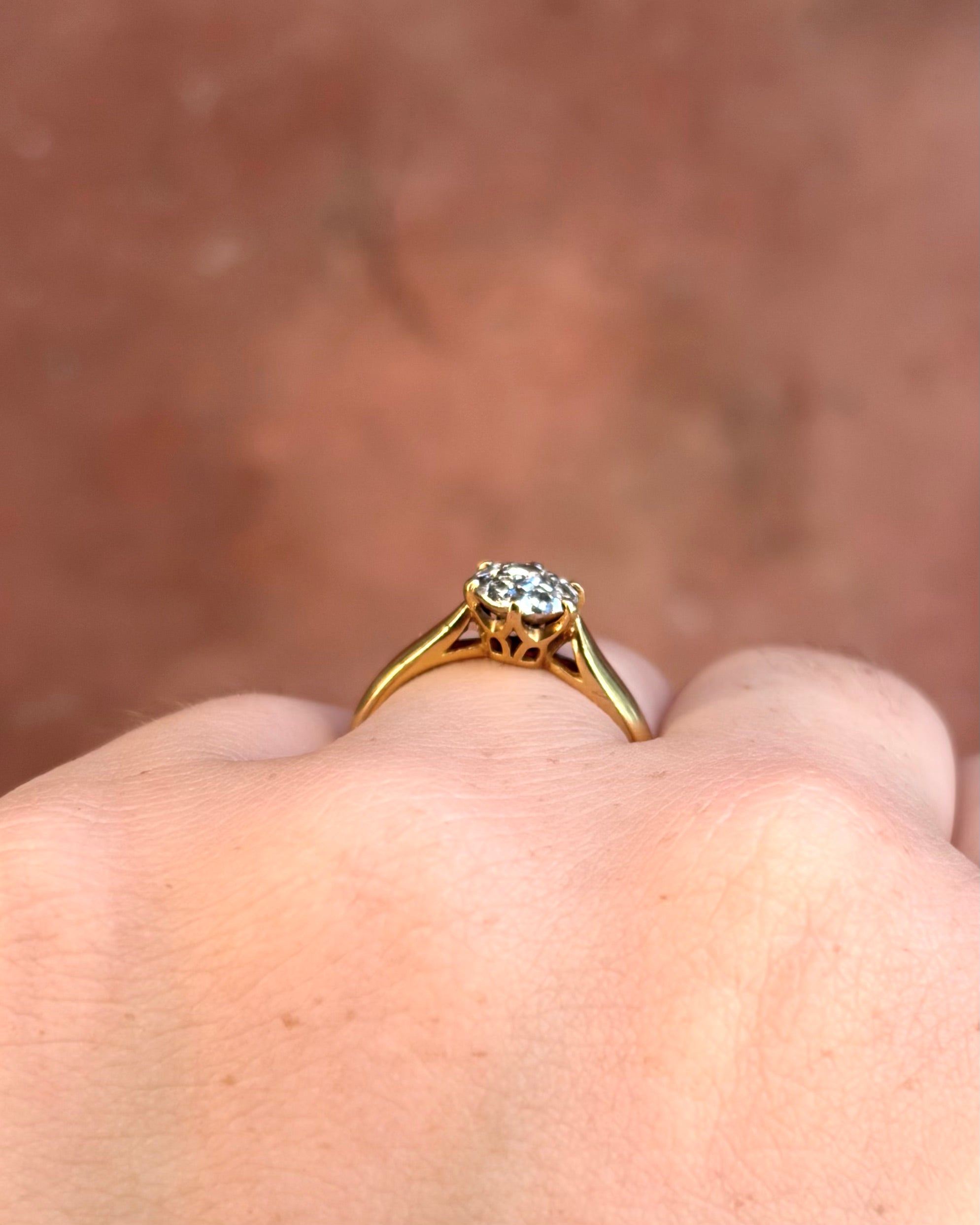 Anillo solitario de diamantes «Chris»