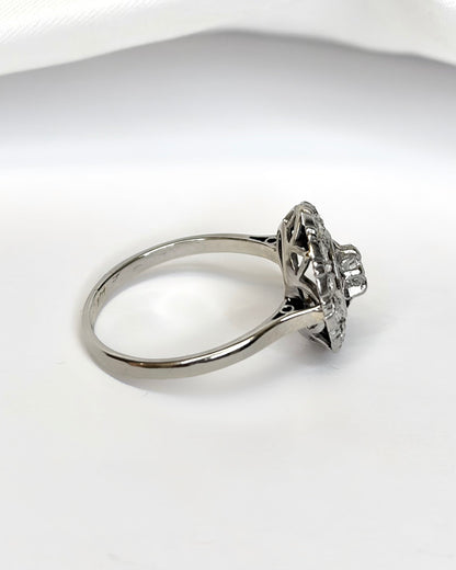 Art Deco Diamond Ring 0.39 Carat "Carla"