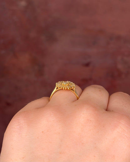 Marguerite Ring Diamonds 0.48 Carat "Sol"