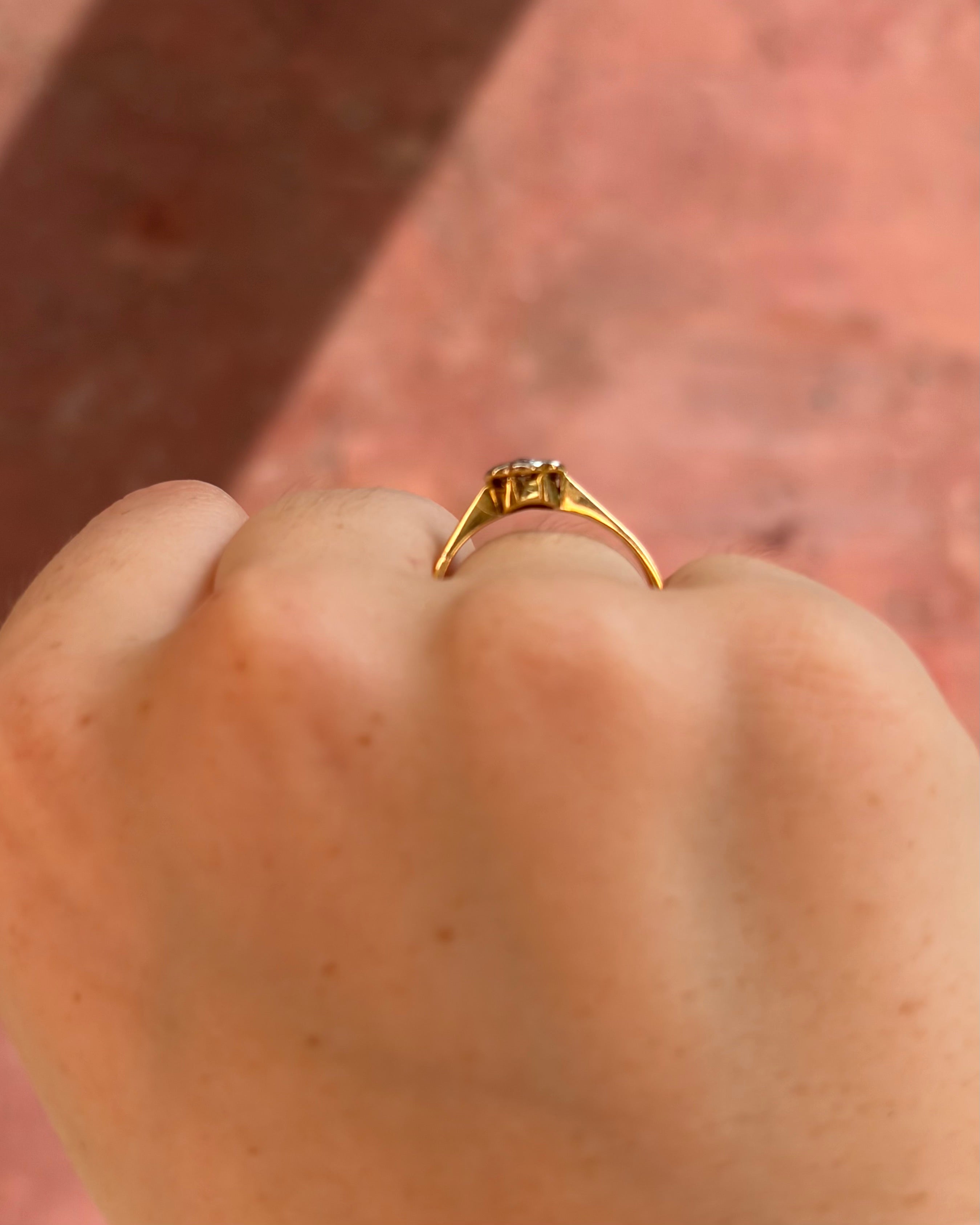 Anillo de diamantes Marguerite «Delphine»