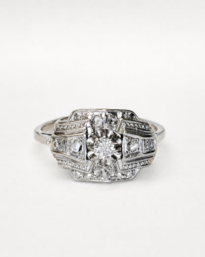 Bague Style Art-Déco Diamants 0.20 carat "Michaela"