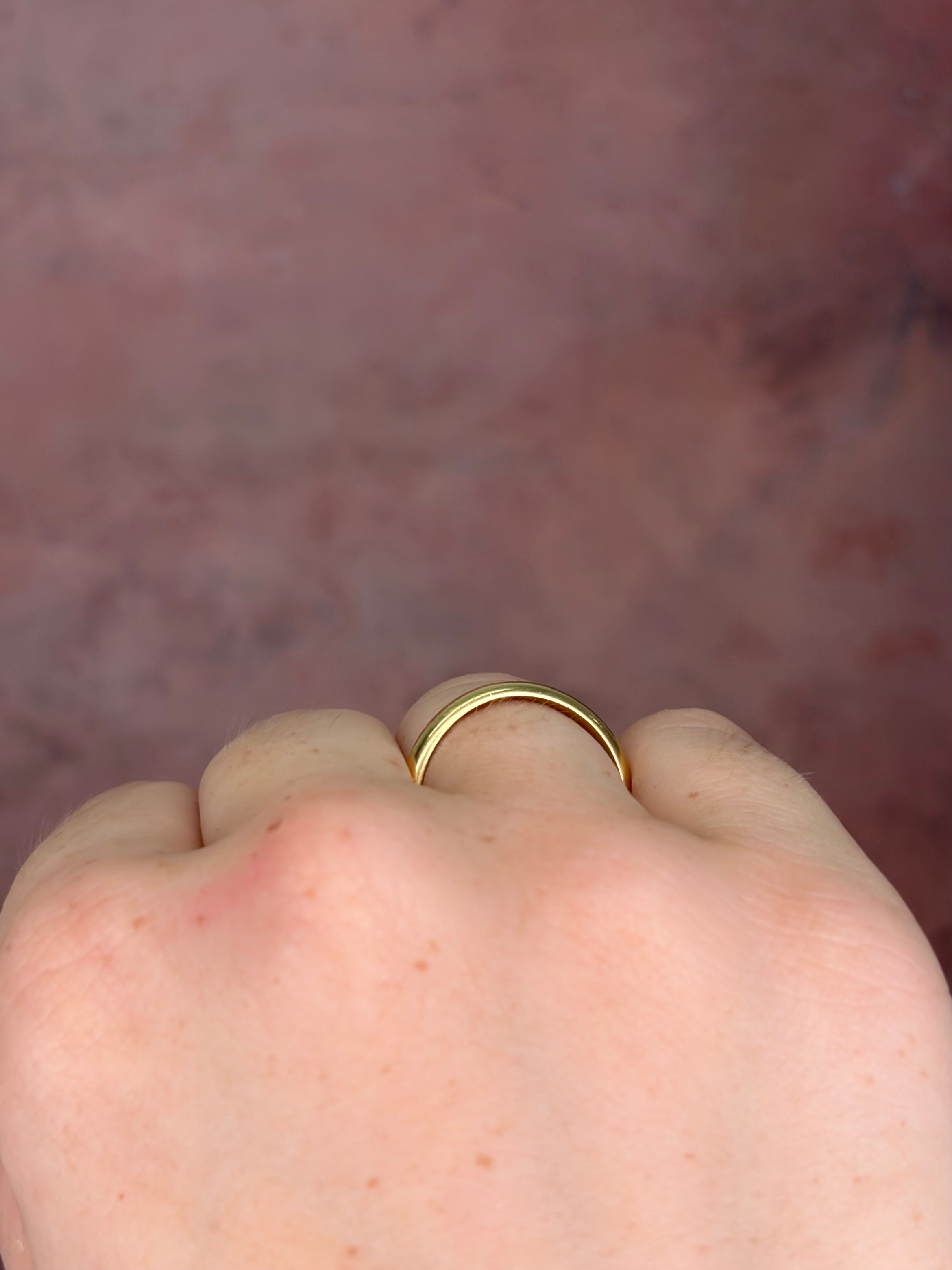 Alianza Oro Amarillo 18 quilates 3 mm "Elio"