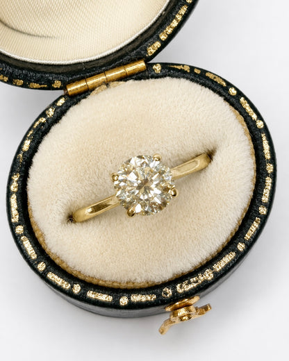 Bague Solitaire Diamant Fancy Yellow 1.24 carat "Anastasia" - Elliade Paris